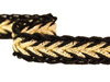 Taśma 1cm galonowa czarno-złota