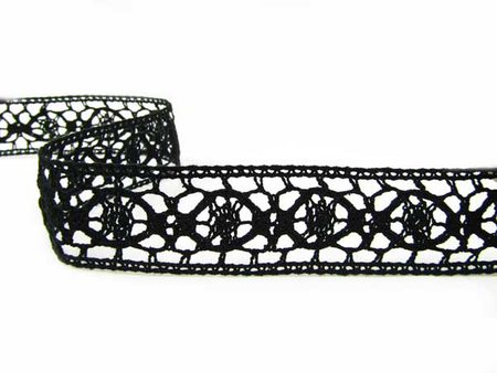 Wstawka 4cm bawełniana czarna