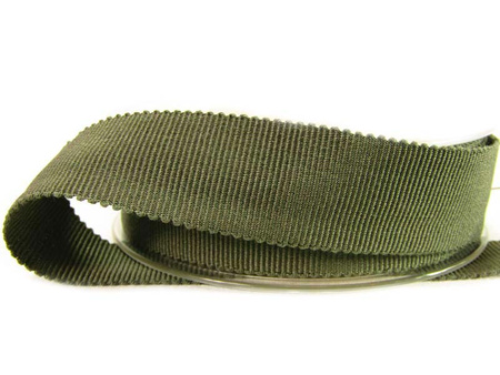 Taśma 25mm ryps bawełniana khaki
