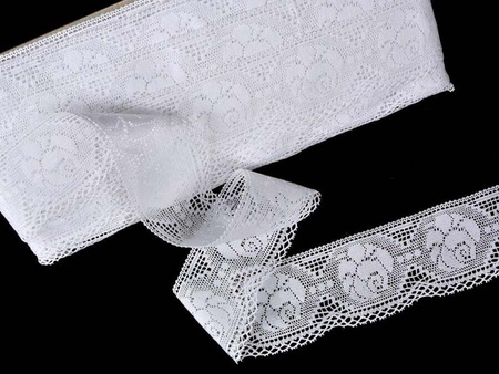 Koronka 4cm bawełniana biała