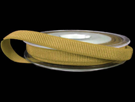 Taśma 8mm elastyczna ryps złoty beż