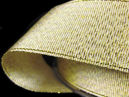 Wstążka 25mm lurex złota