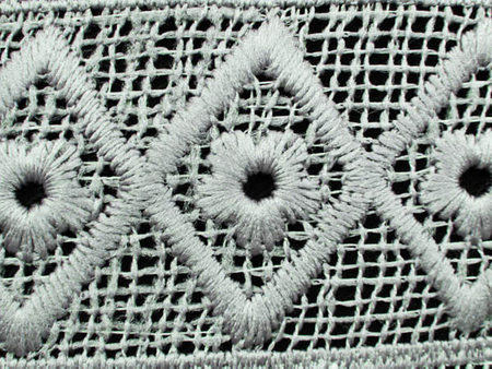 Koronka gipiurowa niebieska