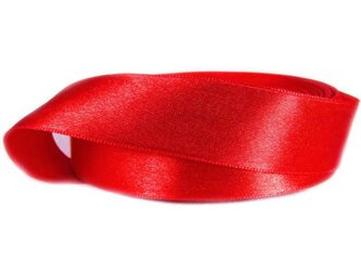 Wstążka 23mm atłas jednostronna czerwona