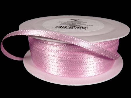 Wstążka 3mm atłas jasny róż