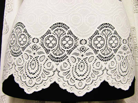 Koronka 140cm poliesterowa ivory