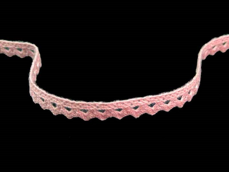 Koronka 0,8cm bawełniana różowa