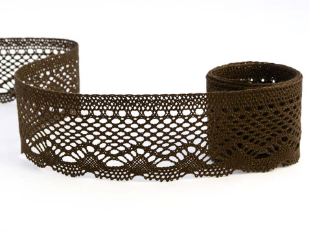 Koronka 5,5cm bawełniana brąz