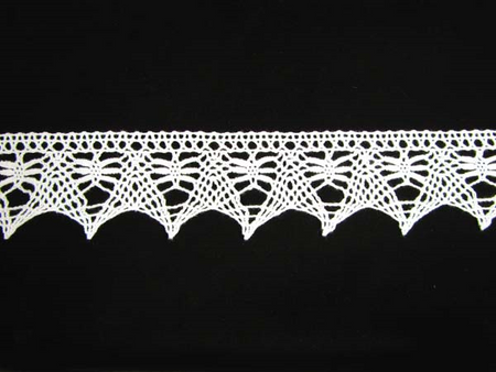 Koronka 7,4cm bawełniana biała