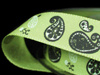 Wstążka 15mm tafta PAISLEY pistacja