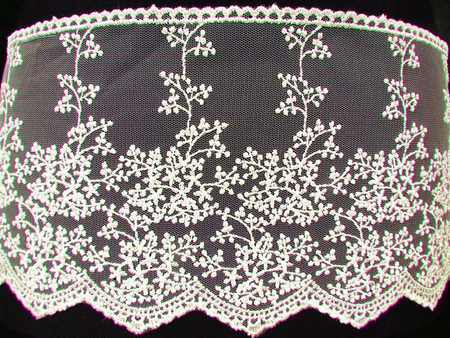 Koronka 16cm tiulowa ivory