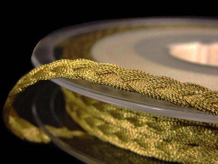 Taśma 0,7cm galonowa metaliczna antyczne złoto