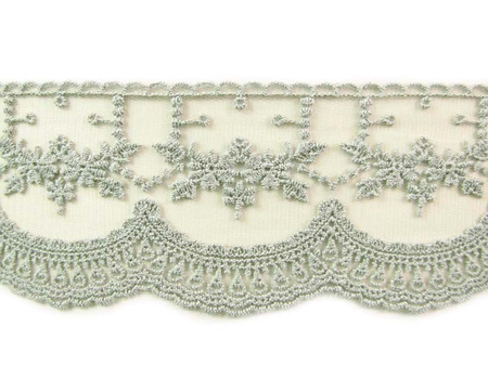 Koronka 7,5m tiulowa popiel