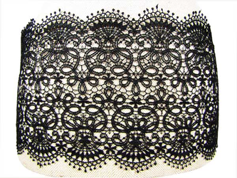 Wstawka 19cm gipiurowa czarna