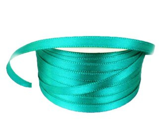 Wstążka 5mm atłas morski