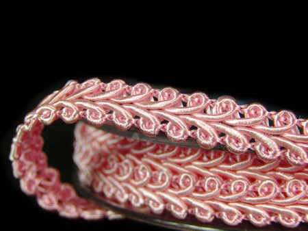 Taśma 0,75cm galonowa róż