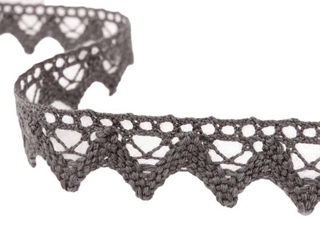 Koronka 1,8cm bawełniana grafit