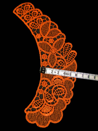 Kołnierzyk damski gipiura rdza