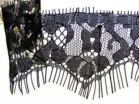 Koronka 6cm stabilna czarna