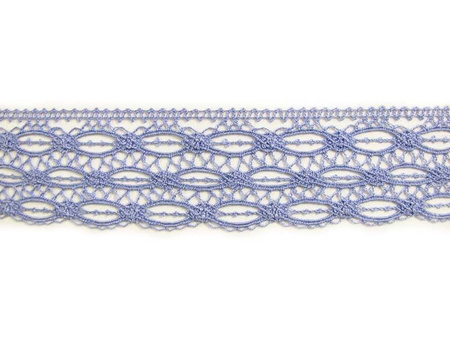 Koronka 4,2cm bawełniana niebieska