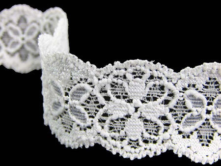 Wstawka 2,5cm elastyczna biała