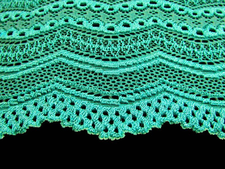 Wstawka 14cm elastyczna mięta