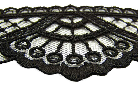 Koronka 4,5cm tiulowa czarna