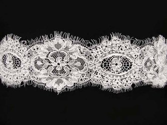 Wstawka 8cm tiulowa koder biała