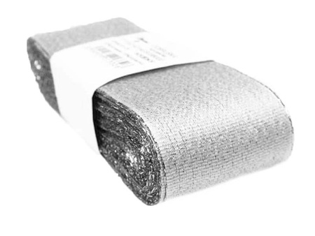 Wstążka 40mm lurex srebrna
