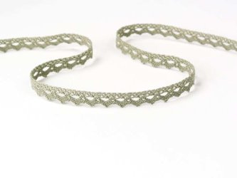 Koronka 0,8cm bawełniana len ciemny