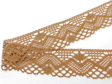 Koronka 6cm bawełniana beż