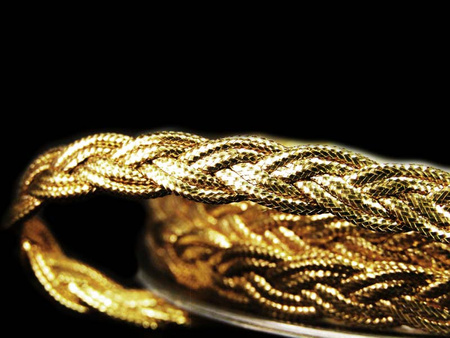 Taśma 0,6cm galonowa złota