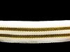 Taśma 10mm elastyczna lampas biało_złota