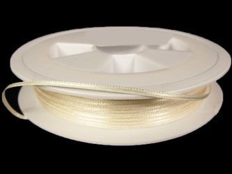 Wstążka 1,5mm atłas ecru