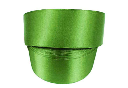 Wstążka 40mm atłas oliwka świeża