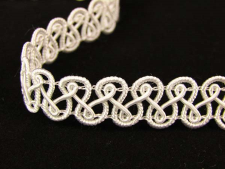 Taśma 1,3cm galonowa biała