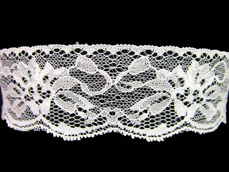 Koronka 5cm stabilna biała