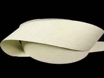 Taśma 30mm ryps bawełniana ecru