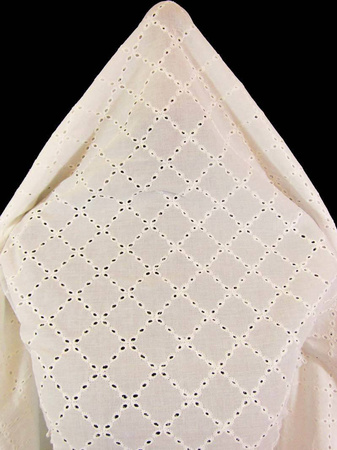 Koronka 145cm bawełniana haft angielski ivory