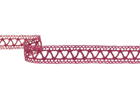 Wstawka 1,1cm bawełniana bordo