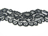 Koronka 8cm stabilna czarna