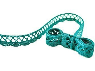 Koronka 1,8cm bawełniana zieleń morska