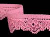 Koronka 1,7cm elastyczna róż brzoskwiniowy