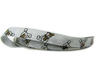 Wstążka 10mm ryps MISIU popiel