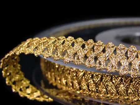 Taśma 1cm galonowa złota