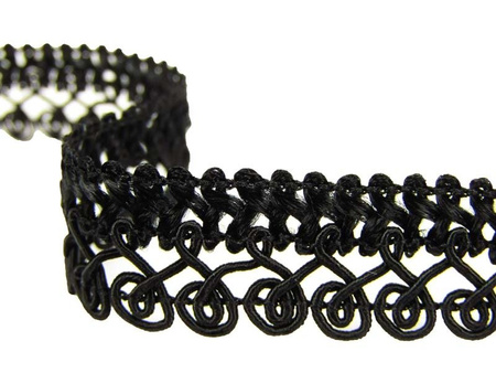 Taśma 1,5cm galonowa czarna