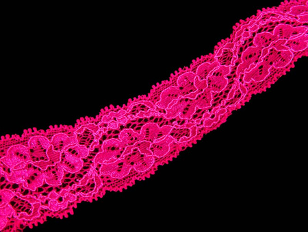 Wstawka 3,5cm elastyczna amarant