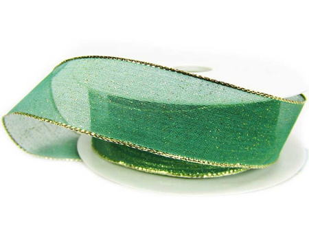 Wstążka 25mm organtyna BROKAT szałwiowa