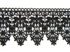 Koronka 12cm gipiurowa poly czarna