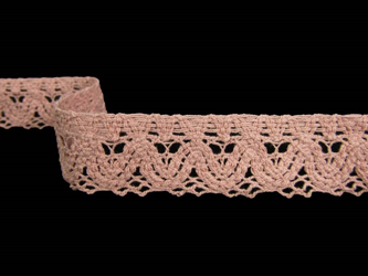 Koronka 2,3cm bawełniana antyczny róż